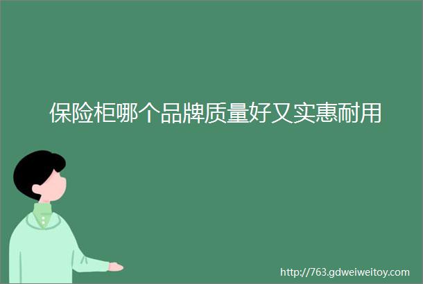 保险柜哪个品牌质量好又实惠耐用